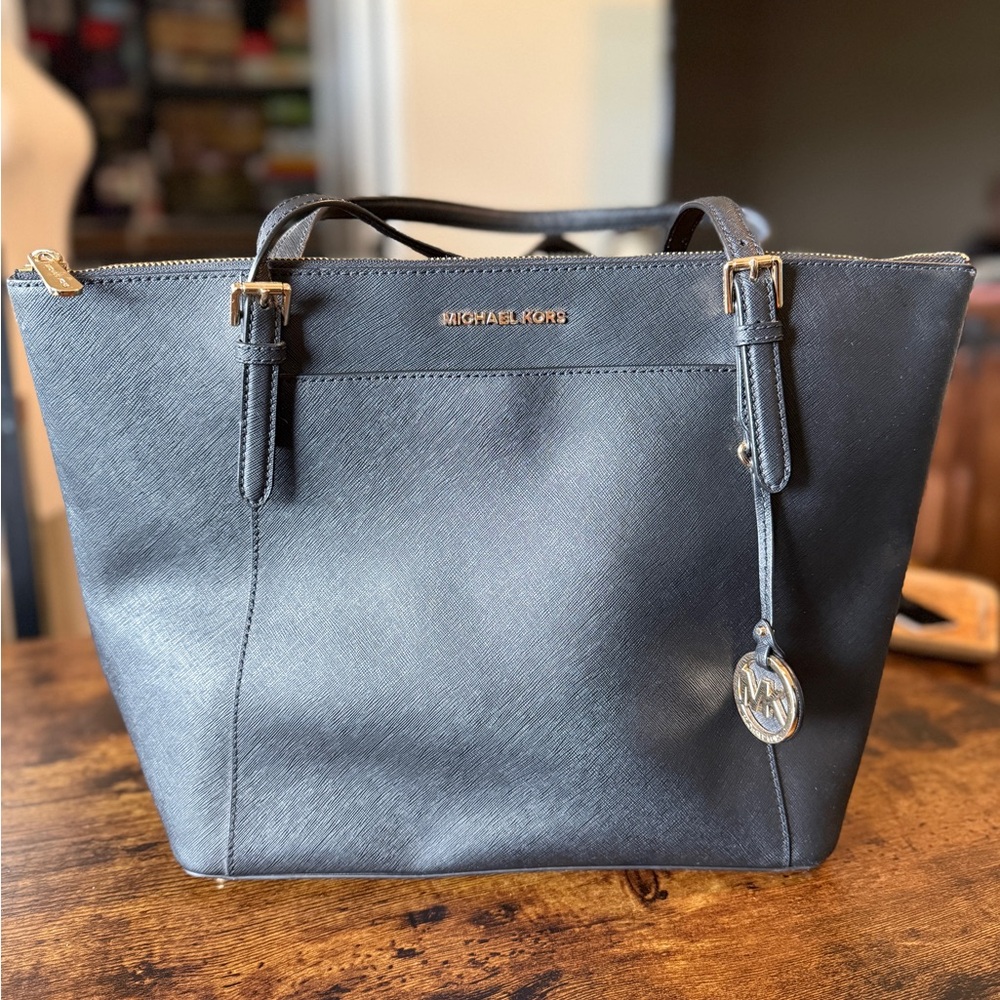 Michael Kors Black with Gold Tote Bag